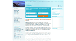 Desktop Screenshot of alanyahotelsturkey.net